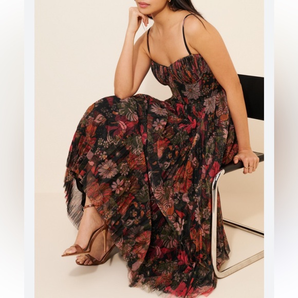 sheer corset midi dress hutch Hutch | Dresses | New Hutch Amara Corset Pleated Tulle Midi Dress